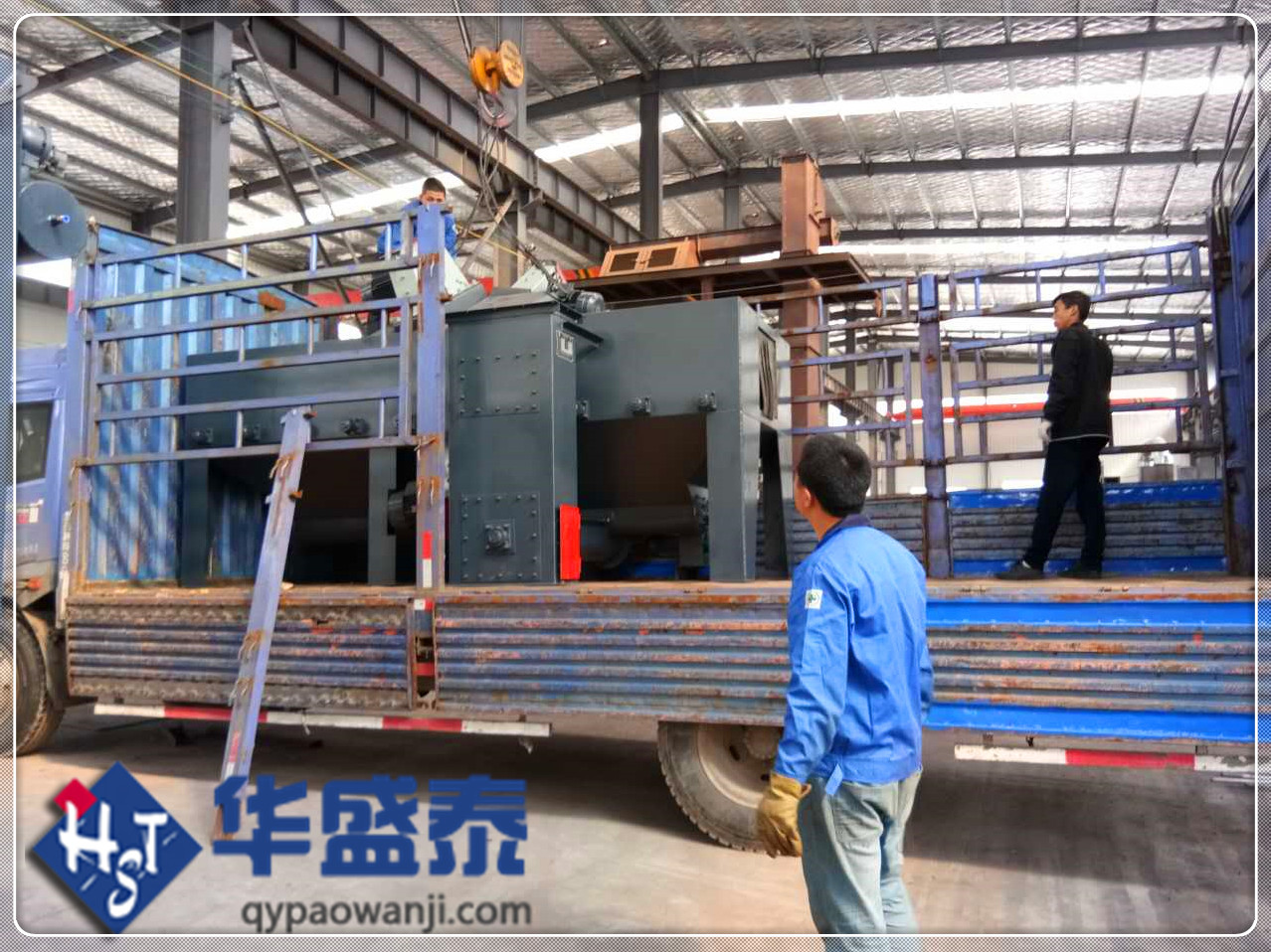發(fā)往山東淄博6925拋丸機(jī)發(fā)貨現(xiàn)場圖