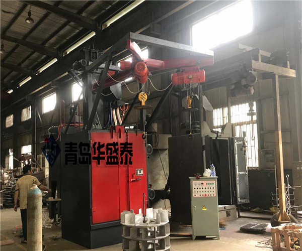 福州376拋丸機安裝調試完畢圖